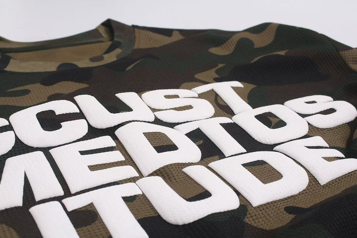 Madxmarx Camo Graphic Long Sleeve Tee