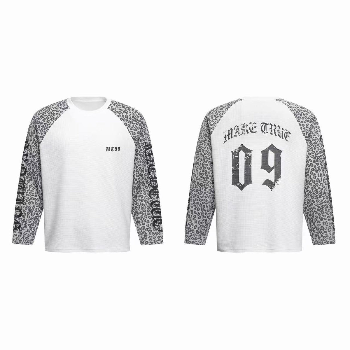Madxmarx Leopard Sleeve 09 Graphic Long Sleeve Tee