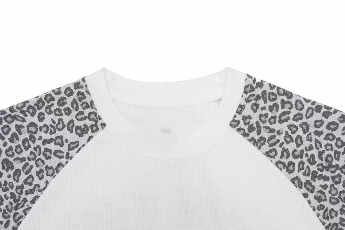 Madxmarx Leopard Sleeve 09 Graphic Long Sleeve Tee