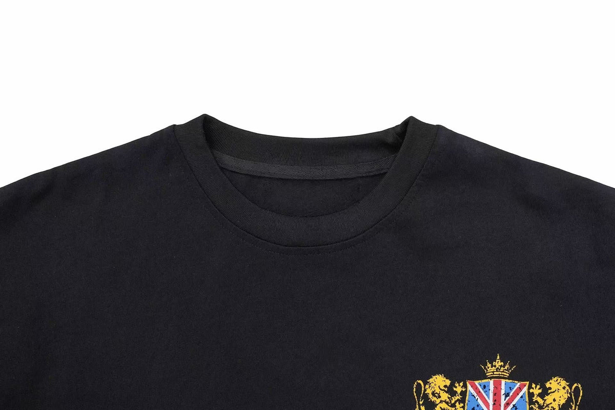 Madxmarx Layered Union Jack Graphic Long Sleeve Tee