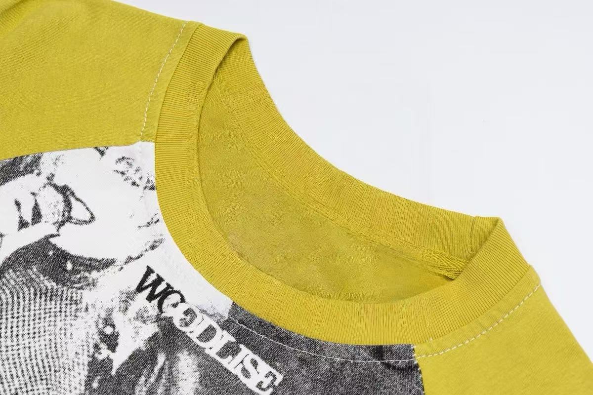 Madxmarx Collage Graphic Raglan Long Sleeve Tee