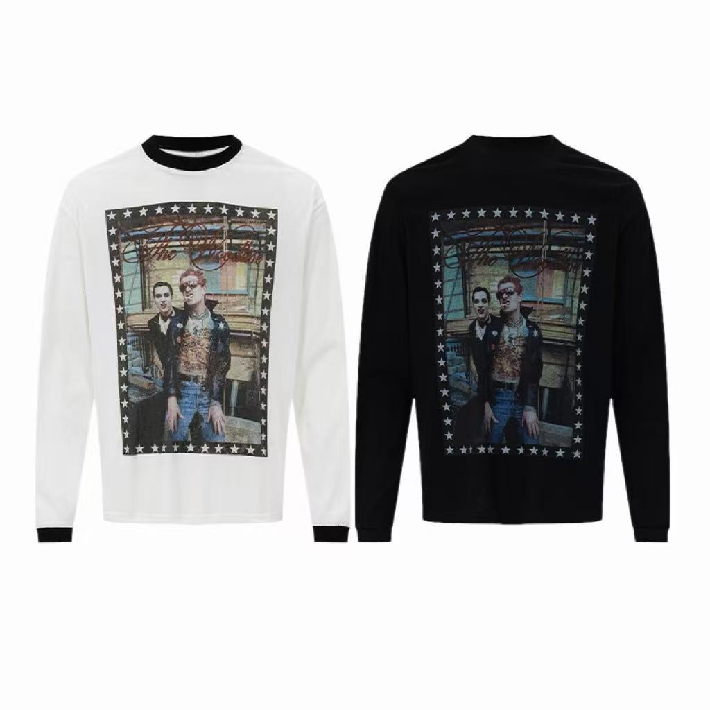 Madxmarx Vintage Photo Graphic Long Sleeve Tee