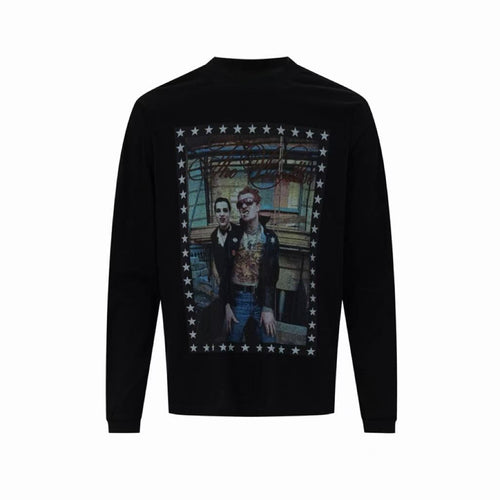Madxmarx Vintage Photo Graphic Long Sleeve Tee - S / Black
