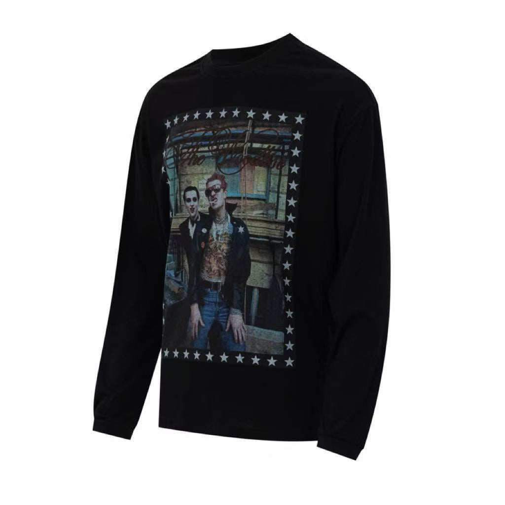 Madxmarx Vintage Photo Graphic Long Sleeve Tee