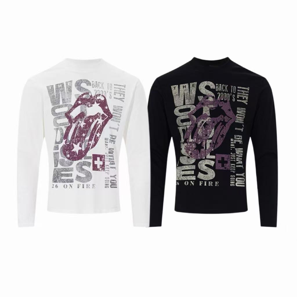 Madxmarx Star Tongue Graphic Long Sleeve Tee