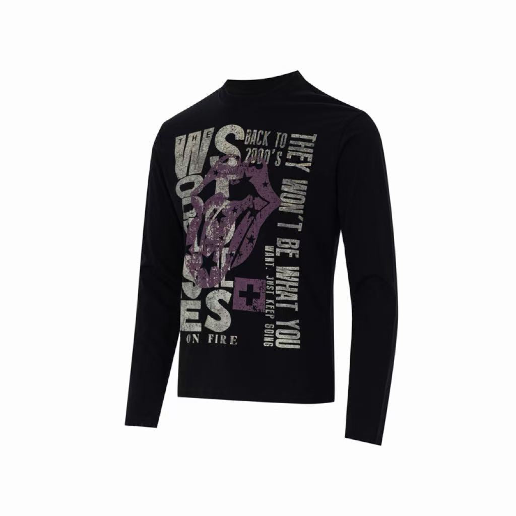 Madxmarx Star Tongue Graphic Long Sleeve Tee