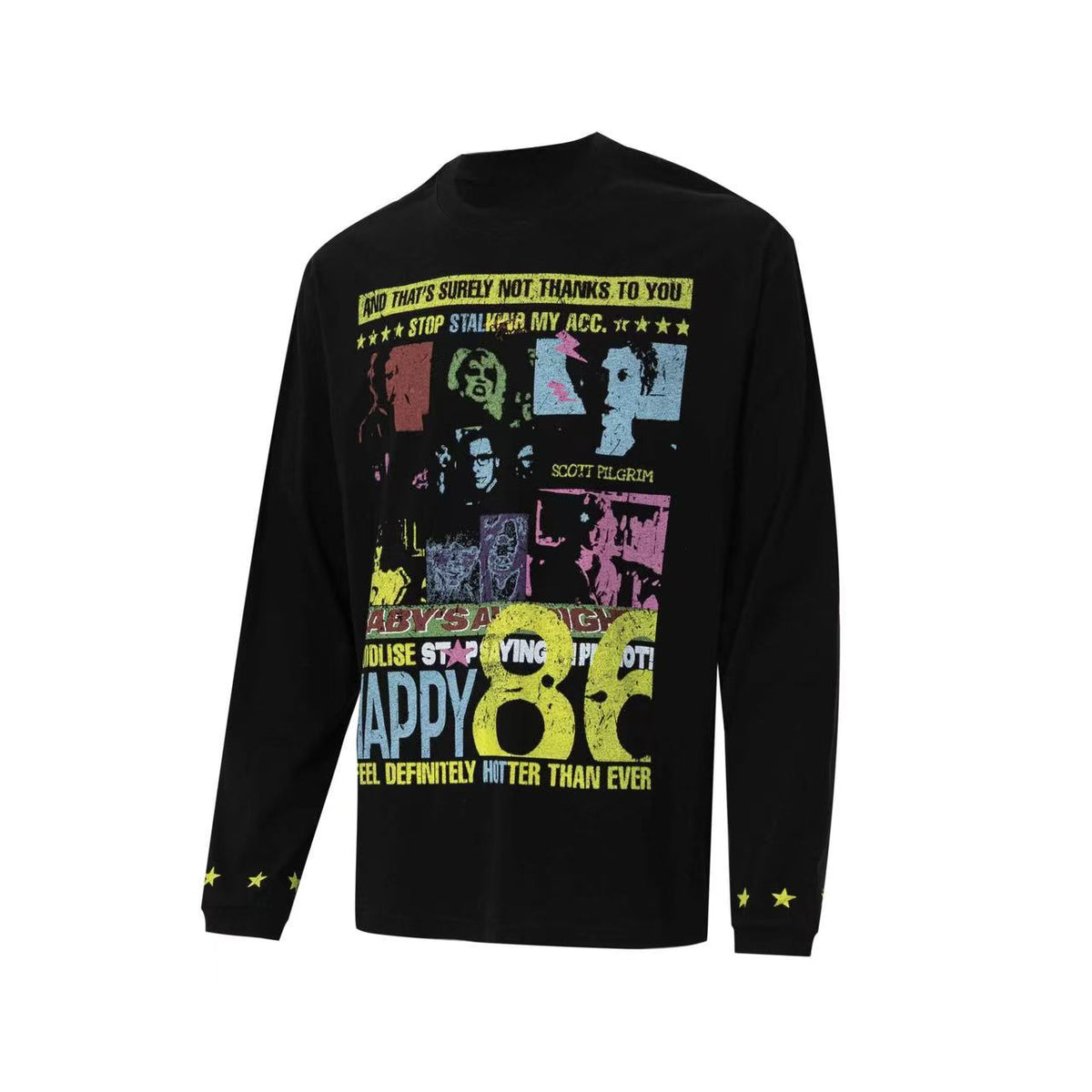 Madxmarx Pop Art Collage Graphic Long Sleeve Tee