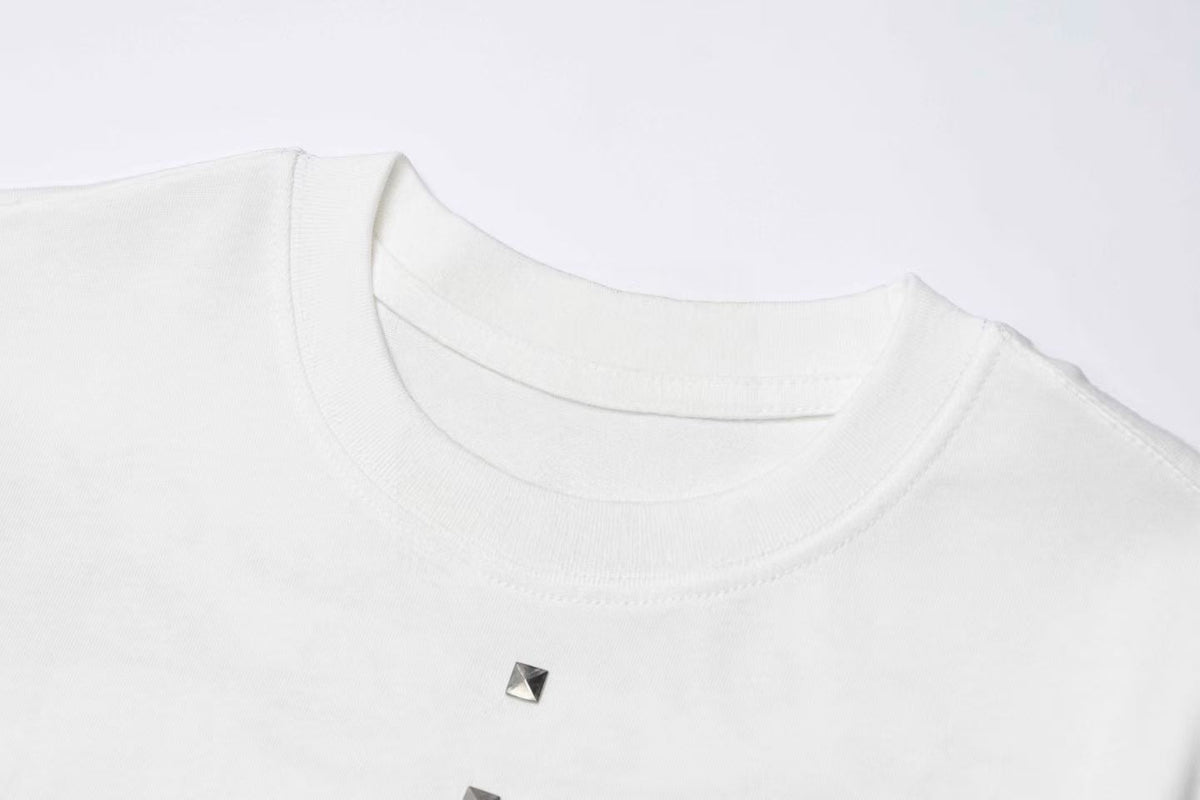 Madxmarx Studded Cross Long Sleeve Tee