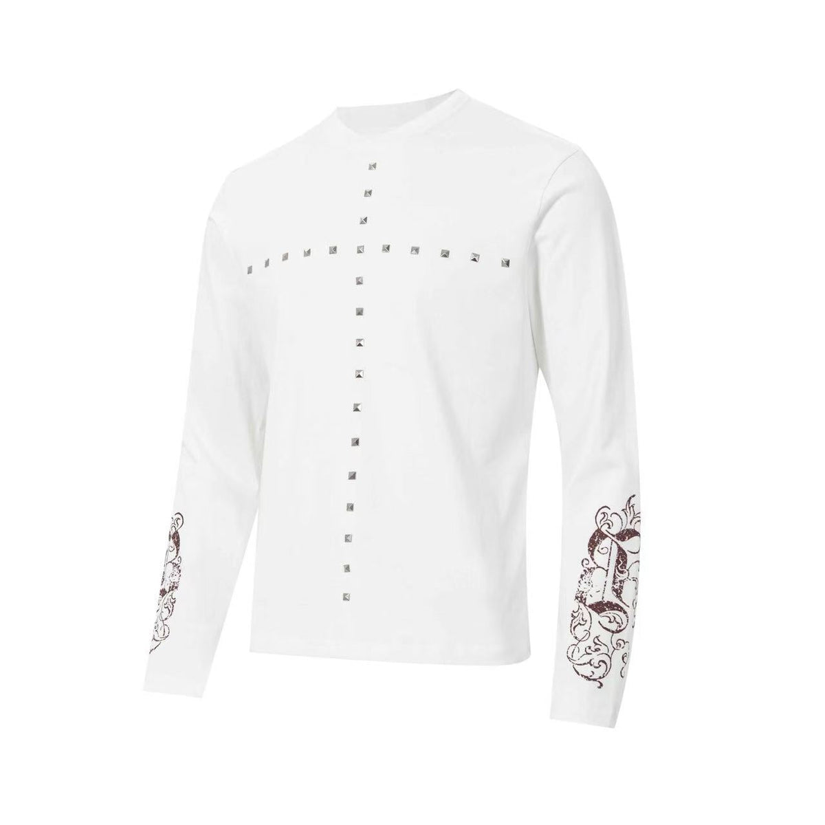 Madxmarx Studded Cross Long Sleeve Tee