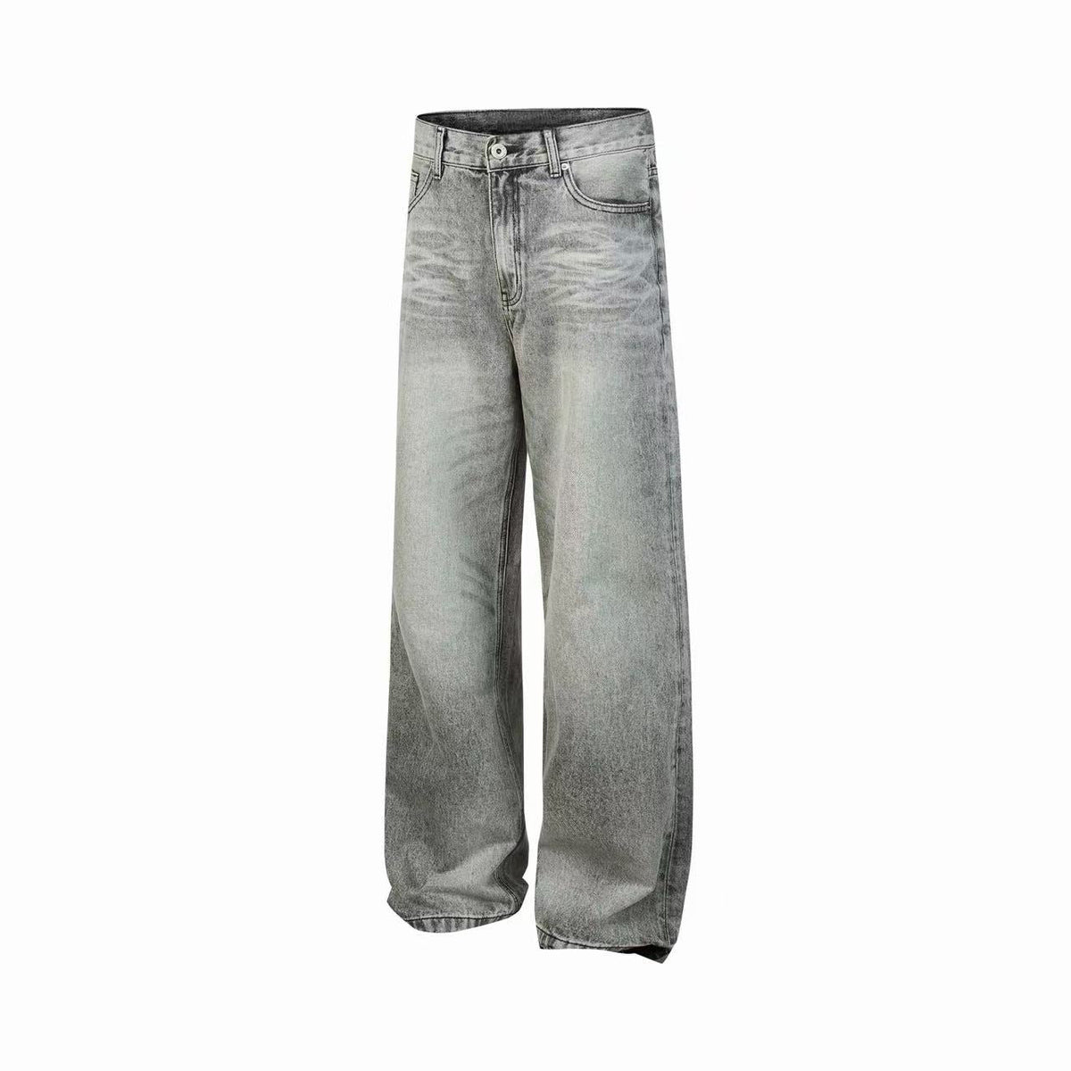Madxmarx Washed Whisker Wide-Leg Jeans