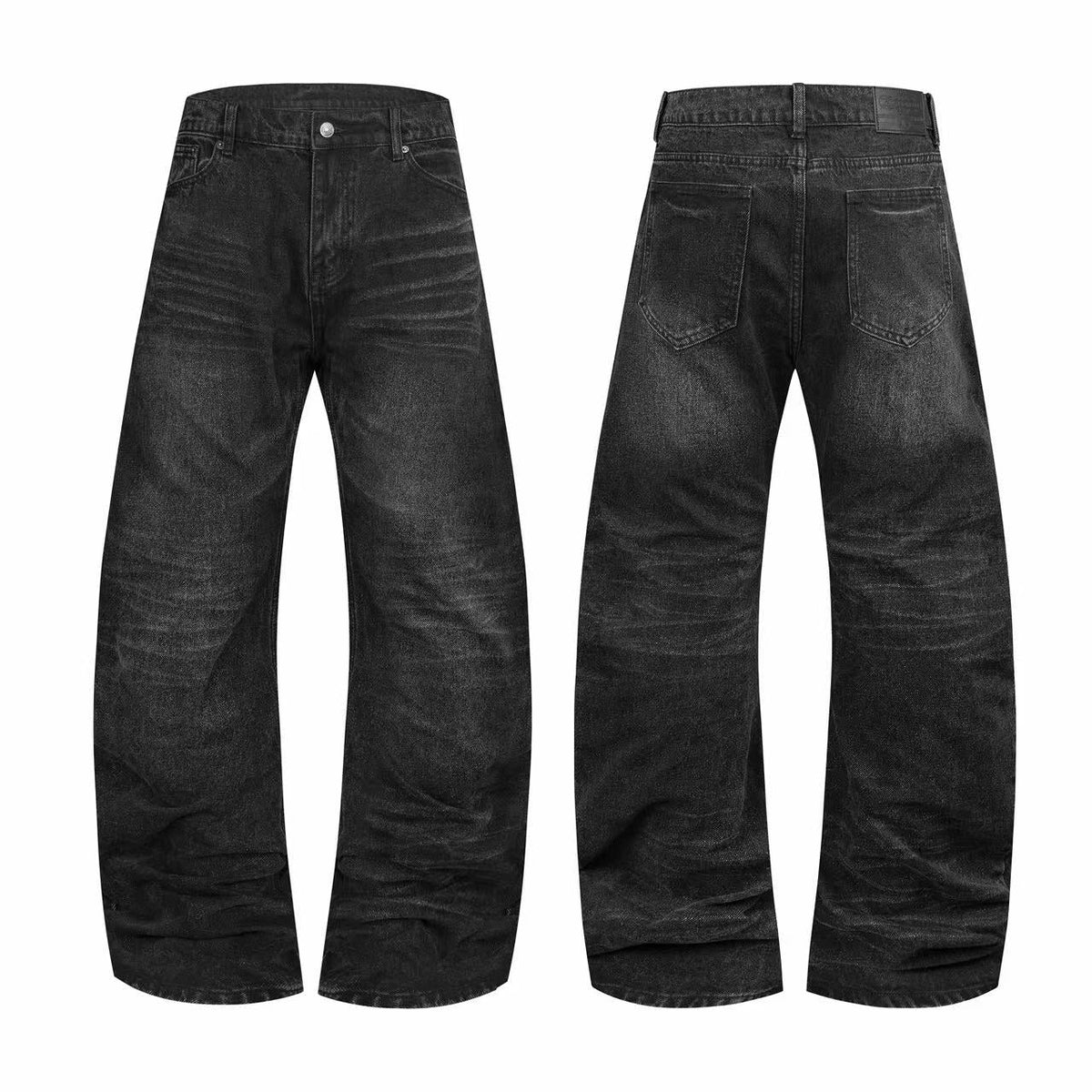 Madxmarx Washed Black Baggy Jeans