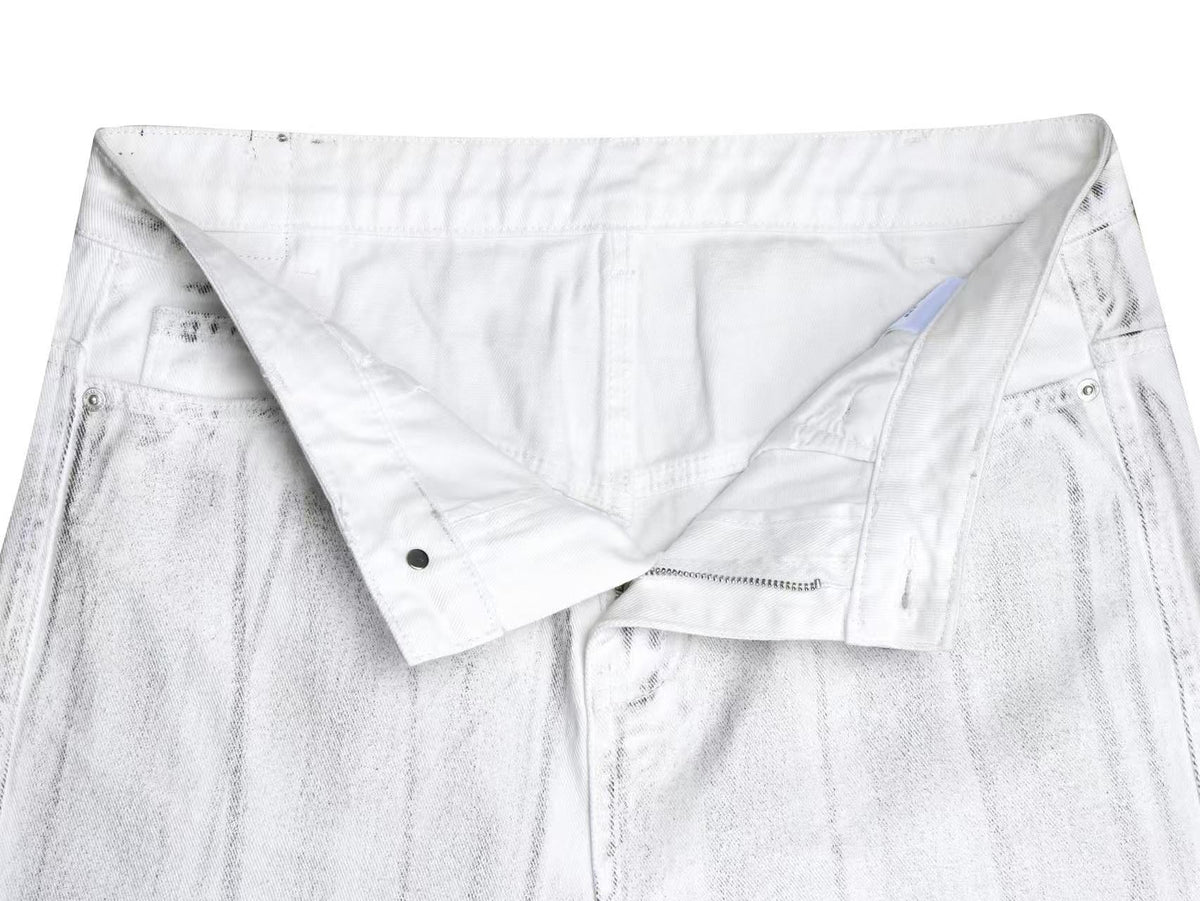 Madxmarx Washed Ruched Flared Jeans