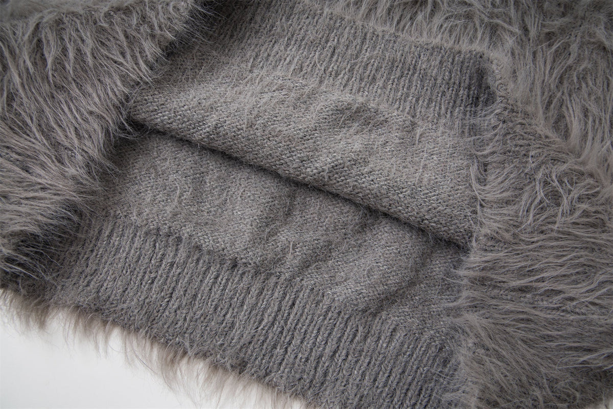 Madxmarx Long-Fur Graphic Sweater