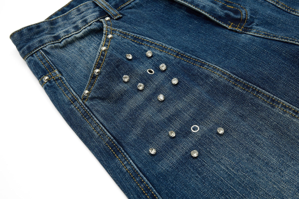 Madxmarx „Studded Panel Denim Jeans“