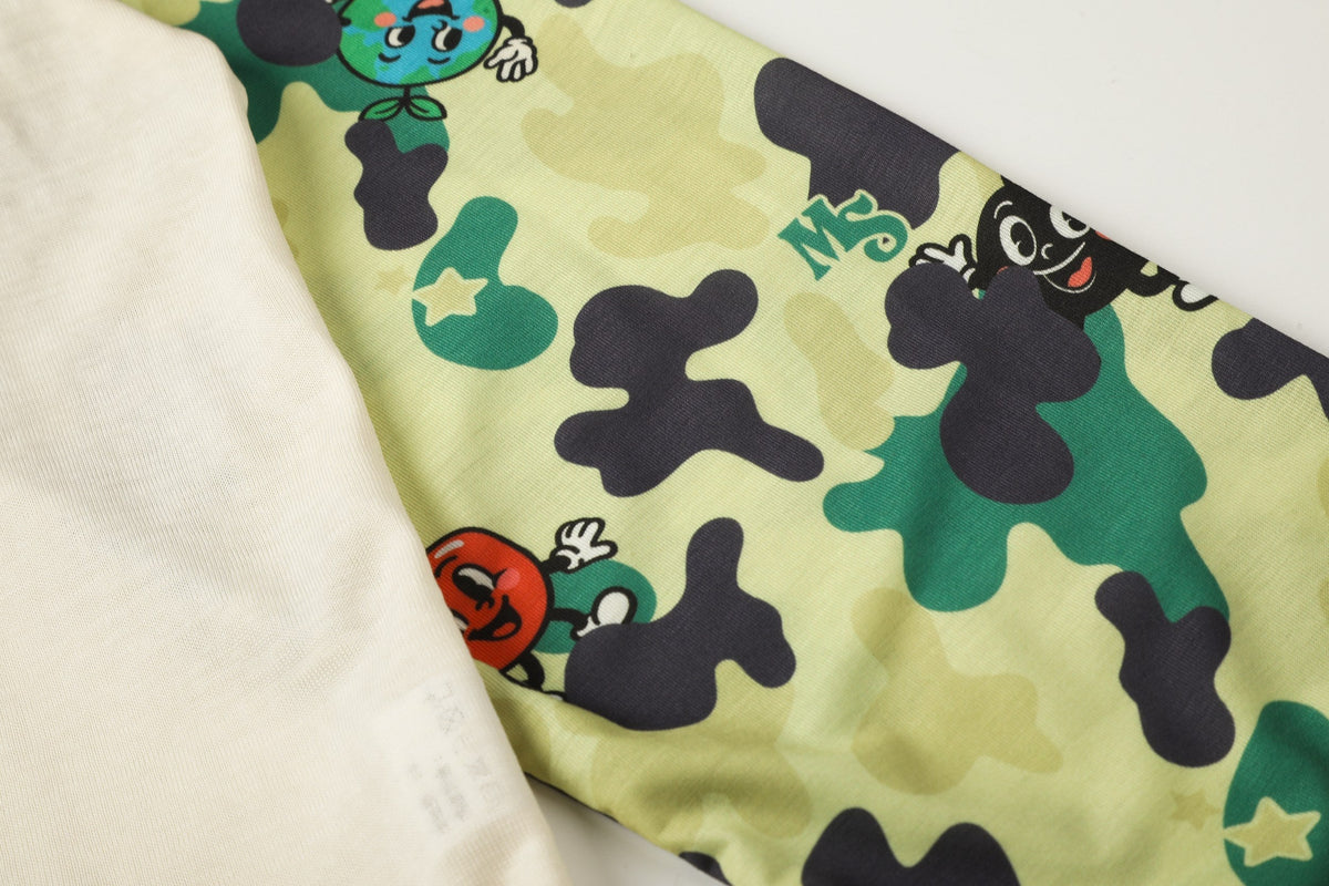 Madxmarx Camo Raglan Long Sleeve Tee