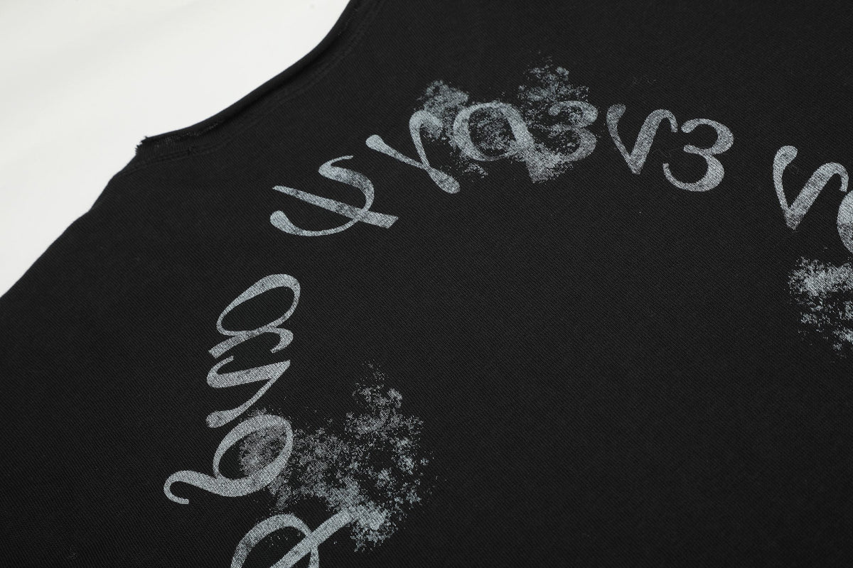 Madxmarx Washed Graphic Long Sleeve Tee