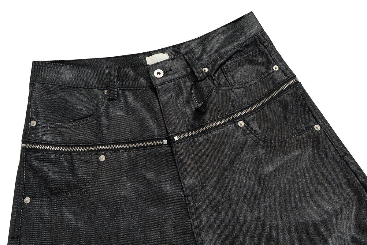 Pantalon en jean double taille Madxmarx