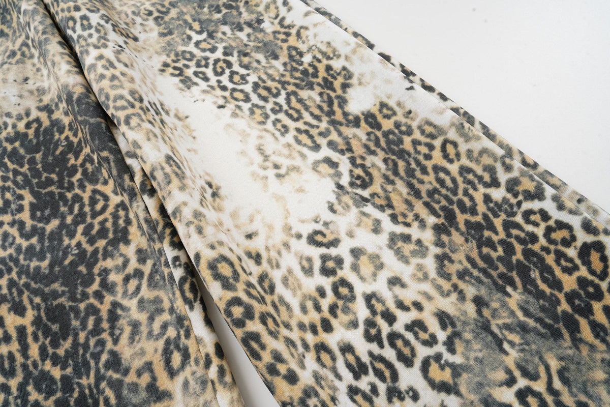 Madxmarx Leopard Print Wide-Leg Pants