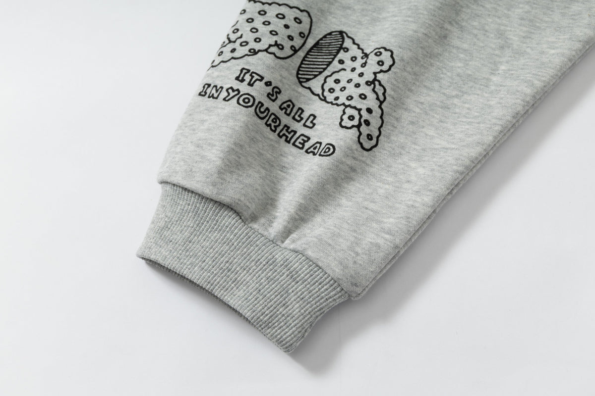 Madxmarx Doodle Graphic Zip Hoodie