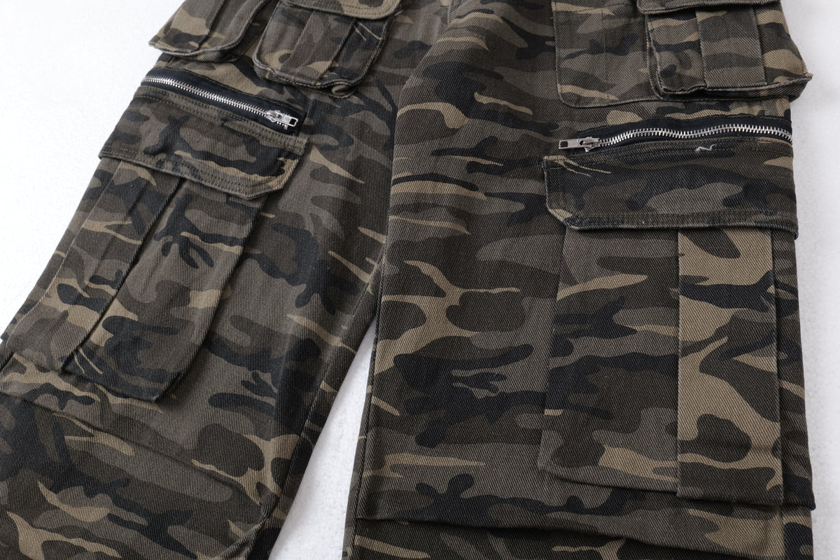 Calça Cargo Multibolsos Camuflada Madxmarx