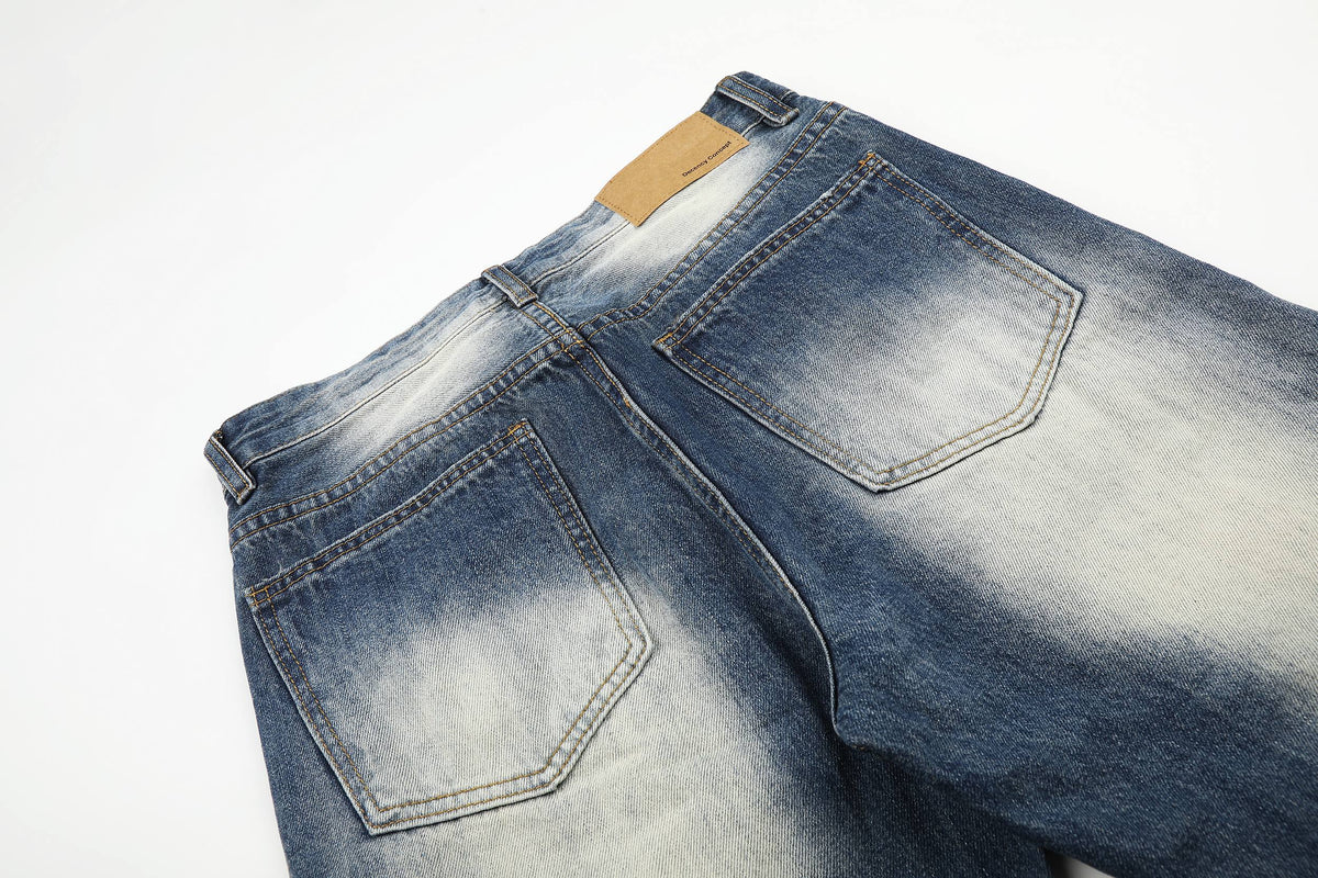 Madxmarx Studded Vintage Wash Jeans