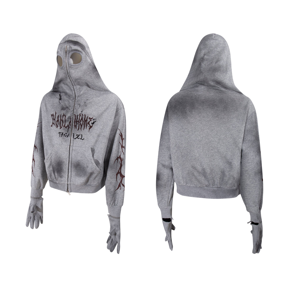 Madxmarx Full-Zip Masked Hoodie