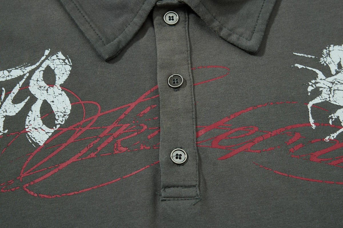 Madxmarx Vintage Graphic Polo Tee