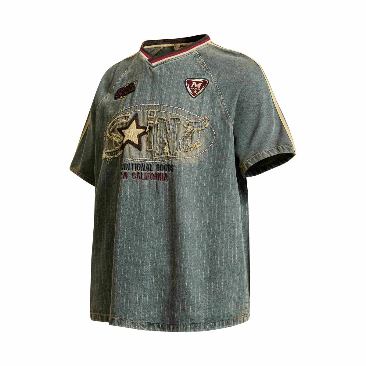 Madxmarx “Vintage Pinstripe Sport Tee”