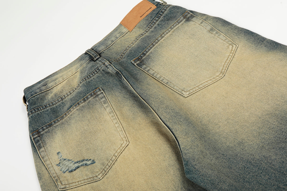 Madxmarx Vintage Washed Distressed Jeans