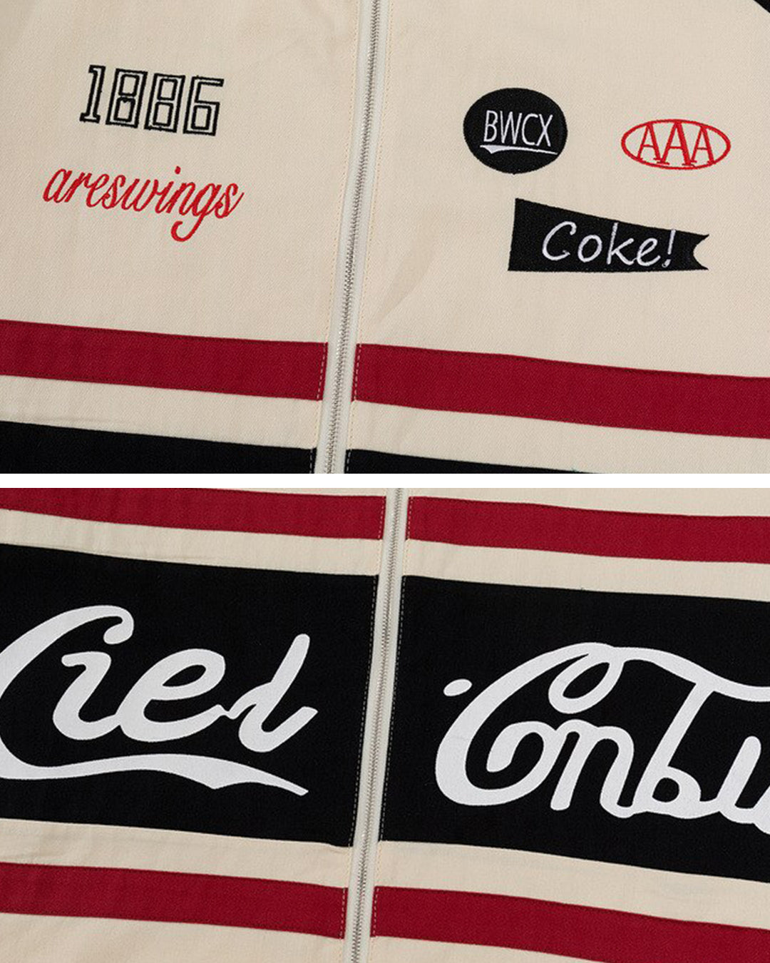 Camisa de moto con bordado de letras