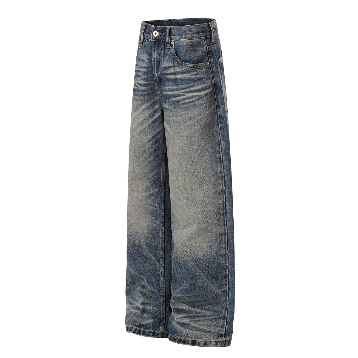 Madxmarx Vintage Wash Wide-Leg Jeans