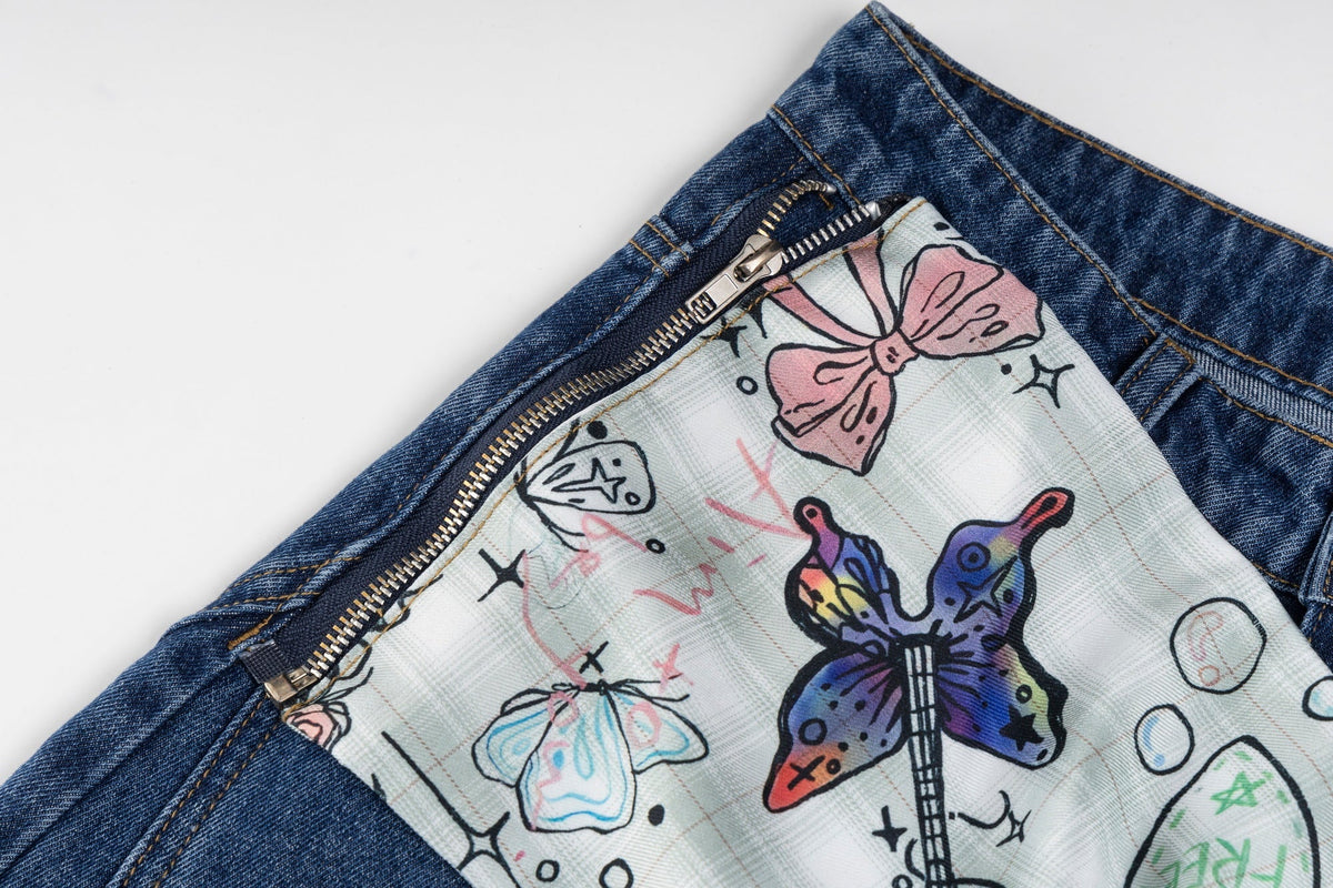 Jean incurvé Madxmarx Bunny Ribbon