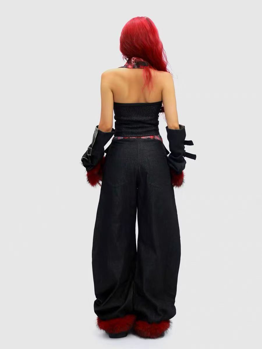 Pantalon fuselé en similicuir doublé de flanelle Madxmarx