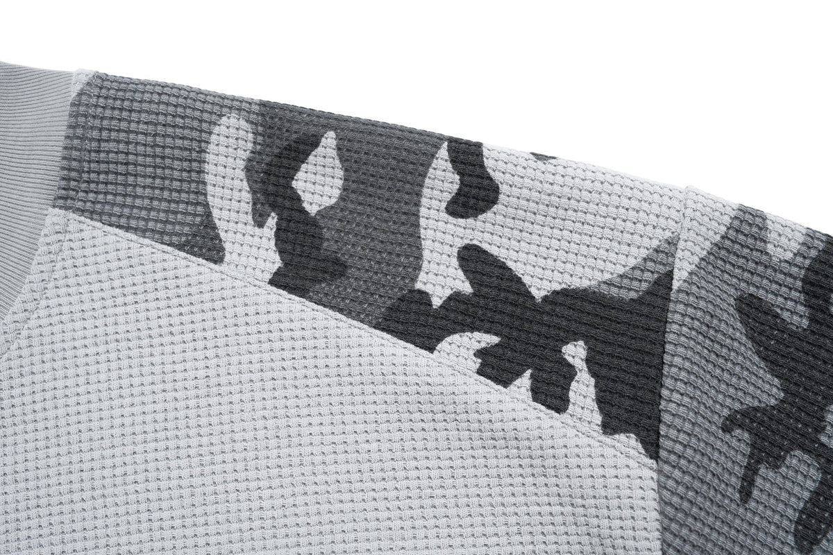 Madxmarx Camo Sleeve Graphic Long Sleeve Tee