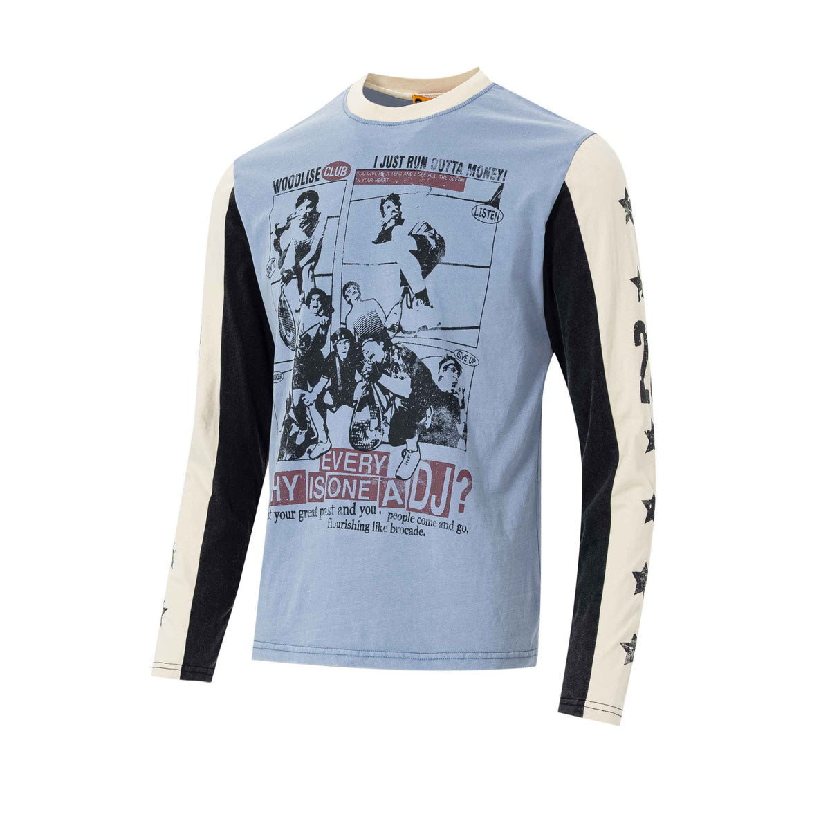 Madxmarx Vintage Collage Raglan Long Sleeve Tee
