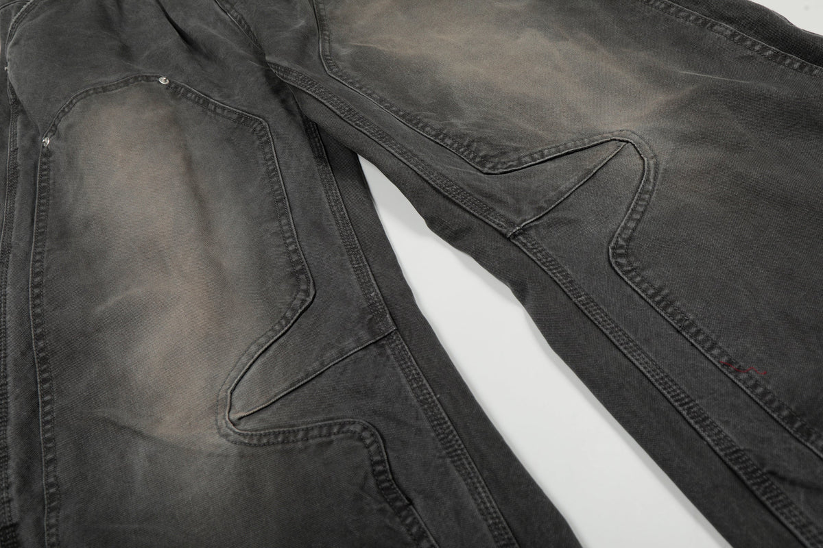 Pantalon large en jean délavé style utilitaire Madxmarx