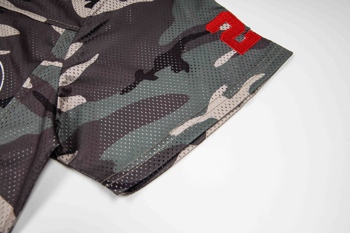 Madxmarx Camo Mesh Football Tee