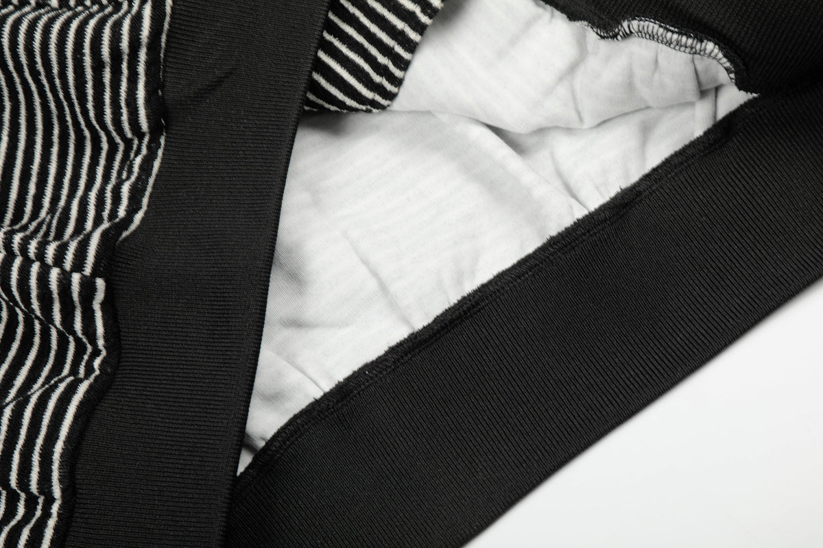 Madxmarx Striped Zip Hoodie
