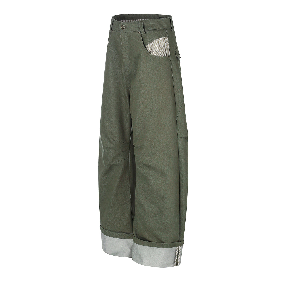 Madxmarx “Vintage Utility Fold-Hem Pants”