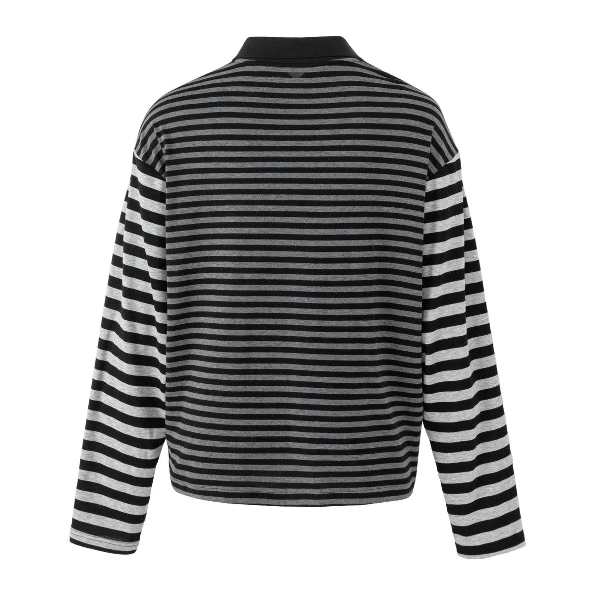 Madxmarx Langarm-Poloshirt mit Streifen