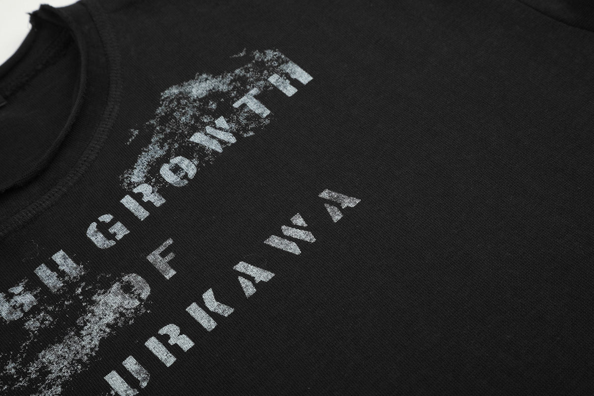 Madxmarx Washed Graphic Long Sleeve Tee