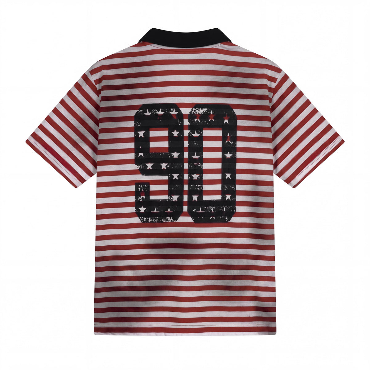 Madxmarx “Stripe Crest Polo Tee”