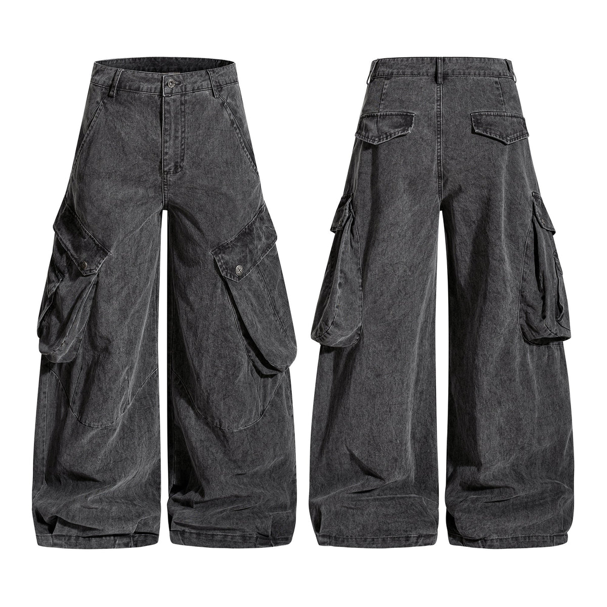 Pantalon cargo large délavé Madxmarx