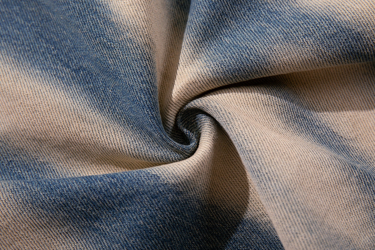 Madxmarx Spray-Fade Graffiti-Jeans mit weitem Bein