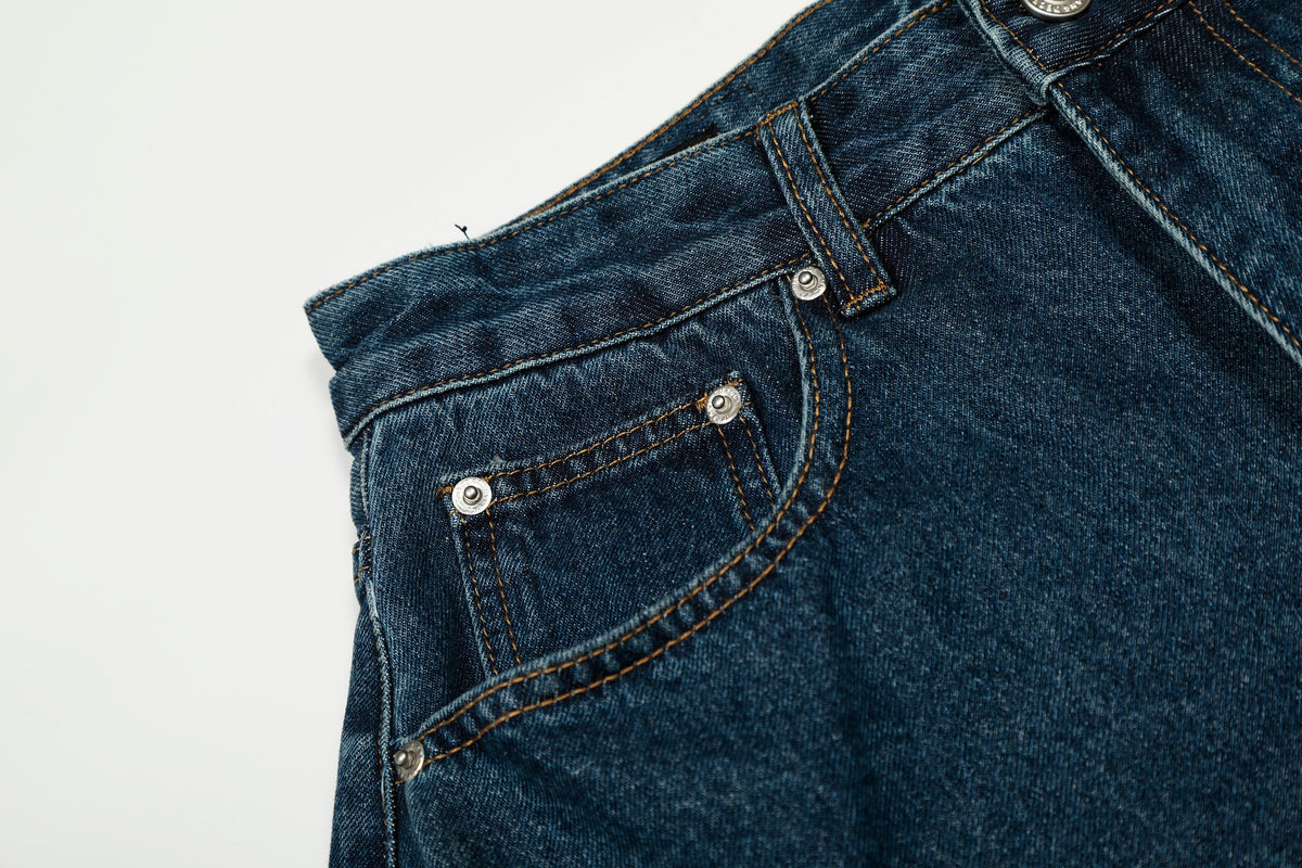 Madxmarx Deep Indigo Balloon Wide-Leg Jeans