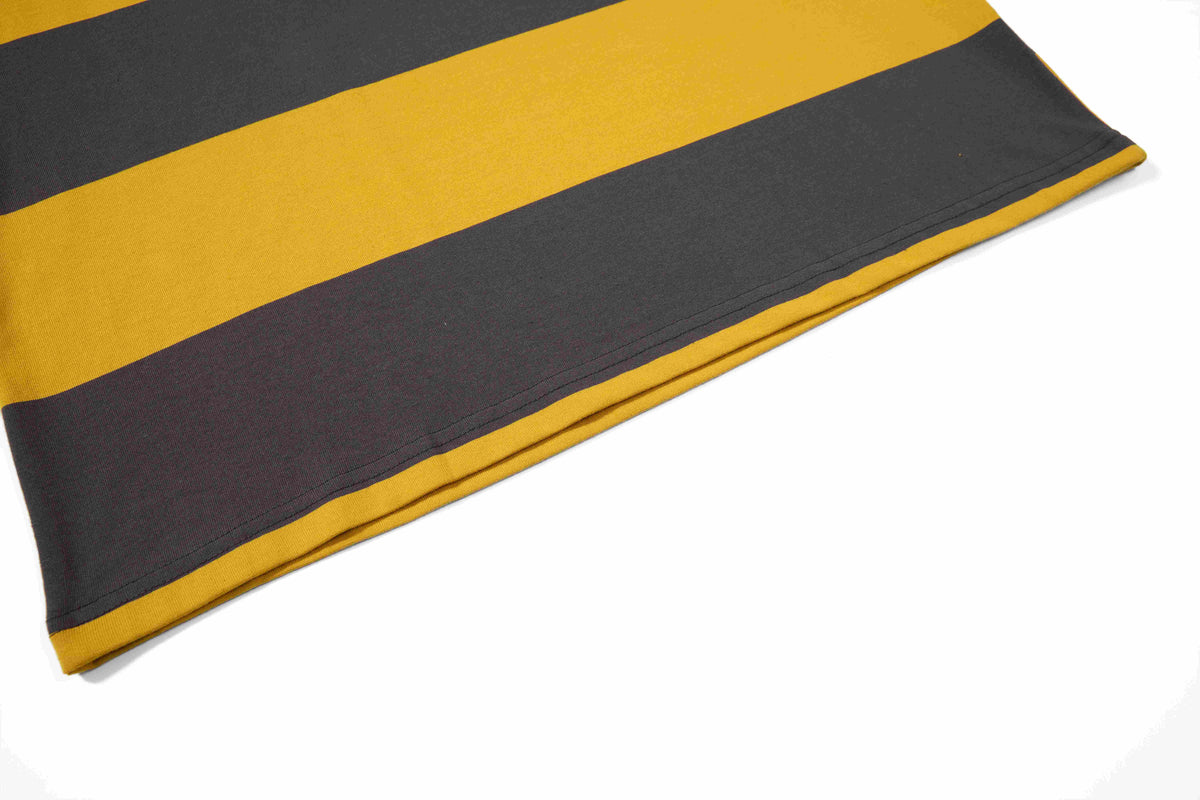 Madxmarx Varsity Stripe Graphic Rugby Long Sleeve