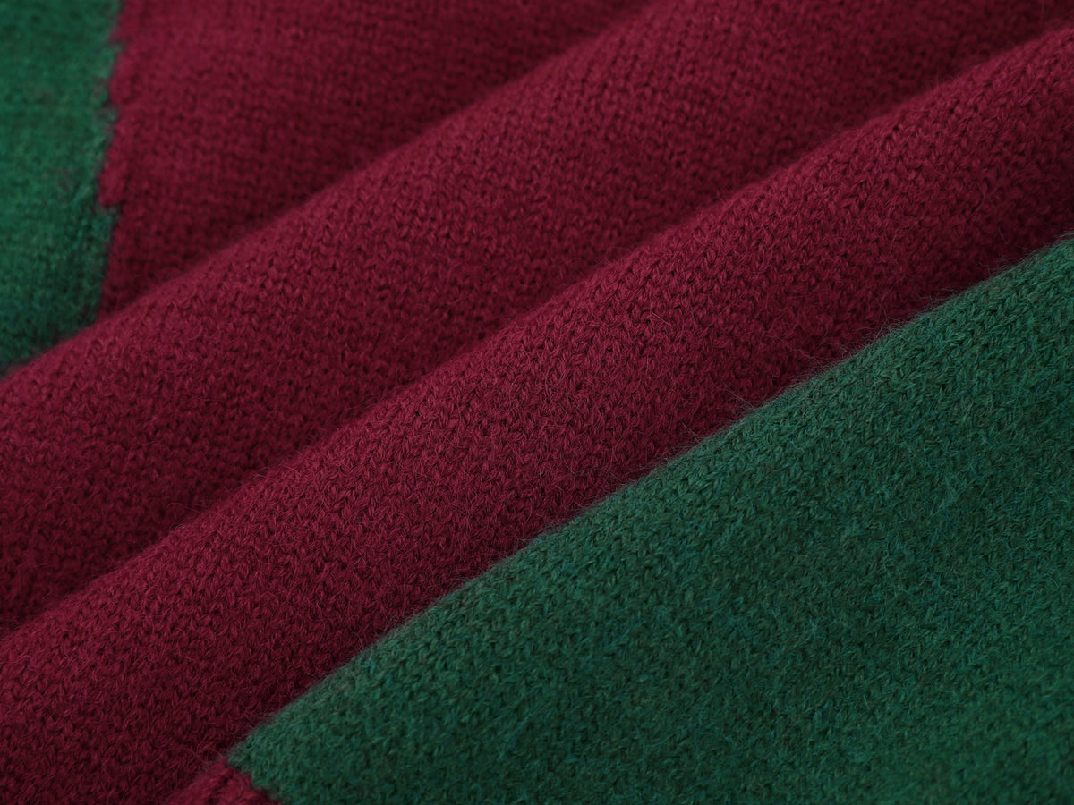 Madxmarx Varsity Team Number Knit Sweater