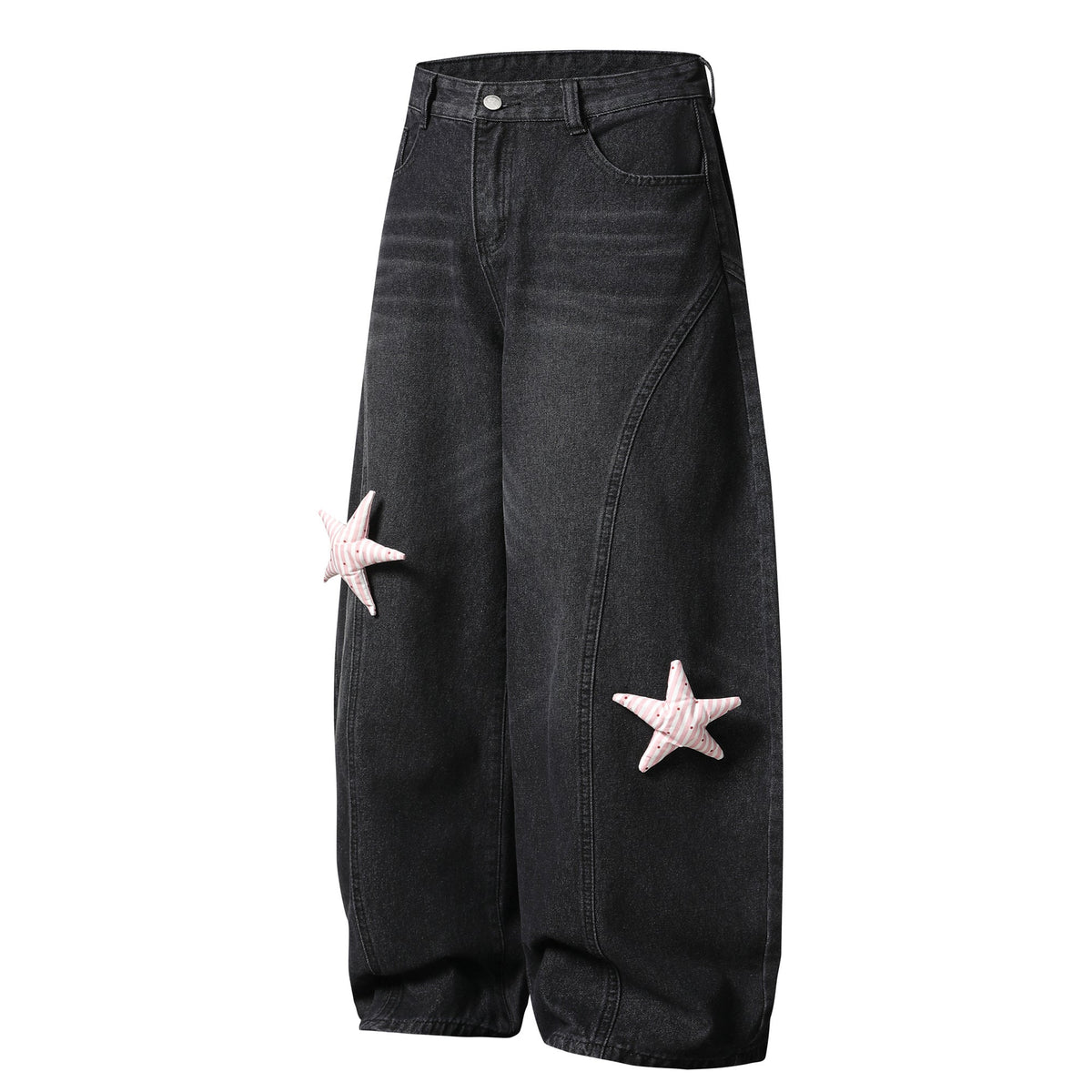 Pantalon en jean à patch étoile Madxmarx