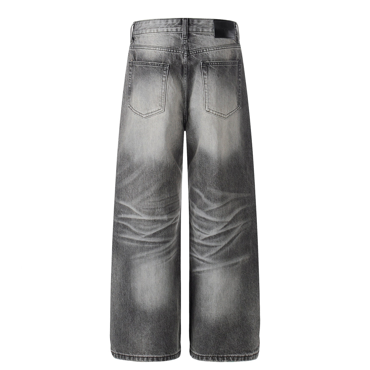 Madxmarx Faded Black Wide-Leg Jeans