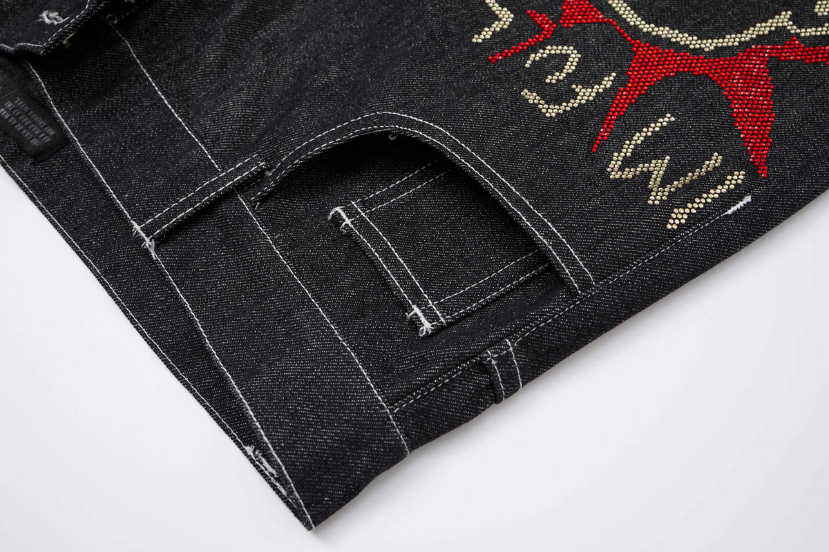 Pantalon en jean à motif Madxmarx